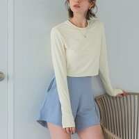 3点セット/ショートパンツ×カップ付長袖ビキニ/水着【SEADRESS シードレス】