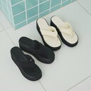 厚底ラウンドトゥトングサンダル【SEADRESS シードレス】