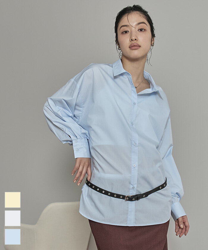 オーバーサイズシャツ【miette ミエット】〔メール便可／100〕のサムネイル