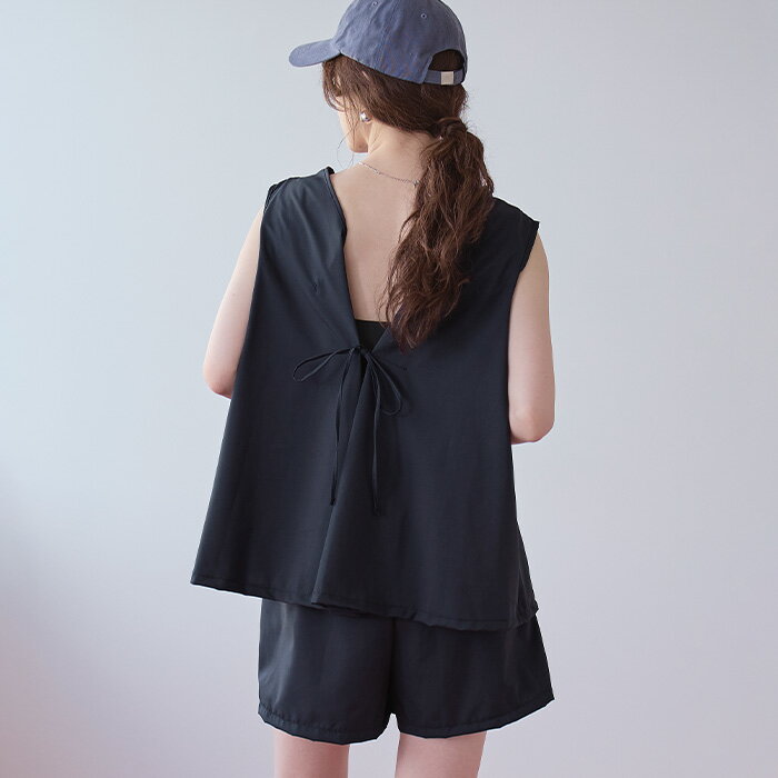 リボン付き水着｜先着100名様【店内全品50％OFFクーポン】3/4 20時～■バックリボンセットアップ/水...