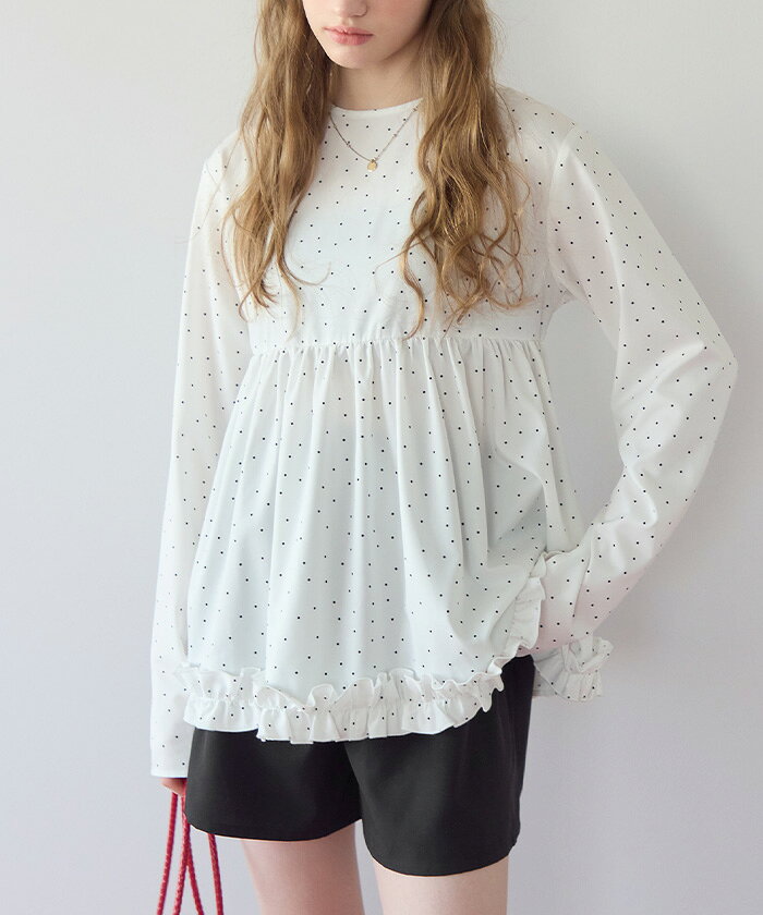 【店内全品20％OFFクーポン】5/20 23:59まで■ペプラムフリルトップス×ショートパン...