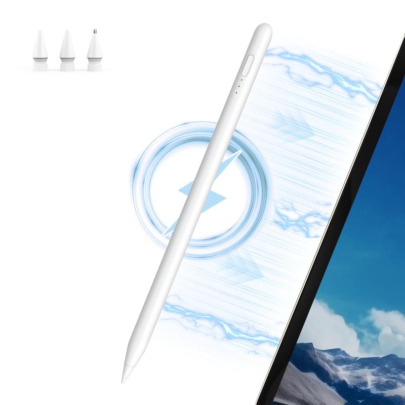 ワイヤレス充電/15分TYPE C急速充電iPad用ベンシル アップルペンシル互換 タッチペン