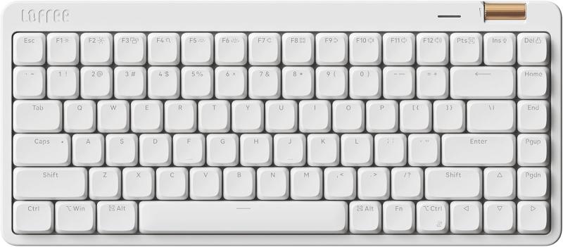 Flow Lite 84キーロープロファイルメカニカルキーボード、75％スワップ可能な充電式ワイヤレスキーボード2.4G無線接続、Bluetooth接続、Windows、Macの有線接続/スペクターリニアキースイッチ 英语
