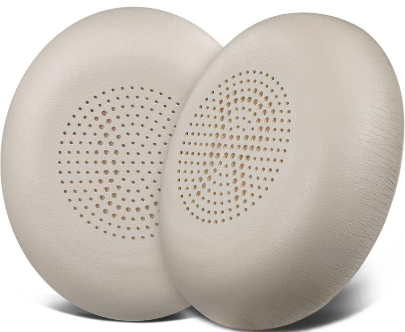 イヤーパッド イヤークッション 対応 Jabra Evolve2 65 (65 65UC USB)/Evolve2 40 (40UC 40 USB)/Elite 45h 向けの ヘッドホン 用 交換パッド 耳当て プロテインレザー ヘッドパッド