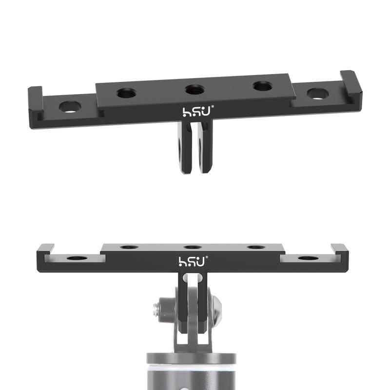 Gopro ダブルアダプター マウント アルミ製 デュアル マウント アクションカメラ ...