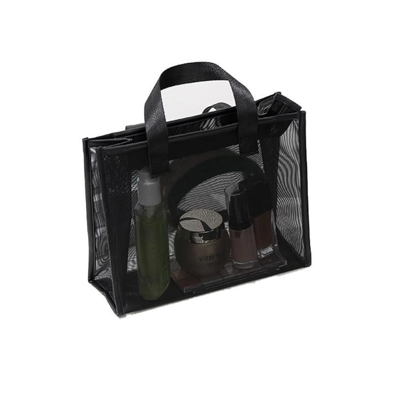 [] プールバッグ メッシュバッグ 温泉 銭湯防水 メッシュ素材 砂場遊び用 水遊び 小物 携帯 大容量 ビ..