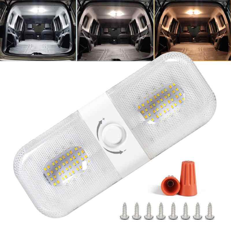 DC12V-24V LEDルームランプ キャンパー室内灯 貨物灯 車内照明 小型車 汎用