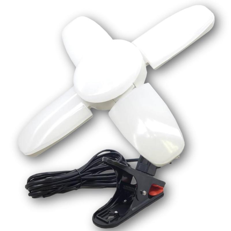 60W LED電球付屋内用クリップランプ スーパールミネX60CL SLX-60CL