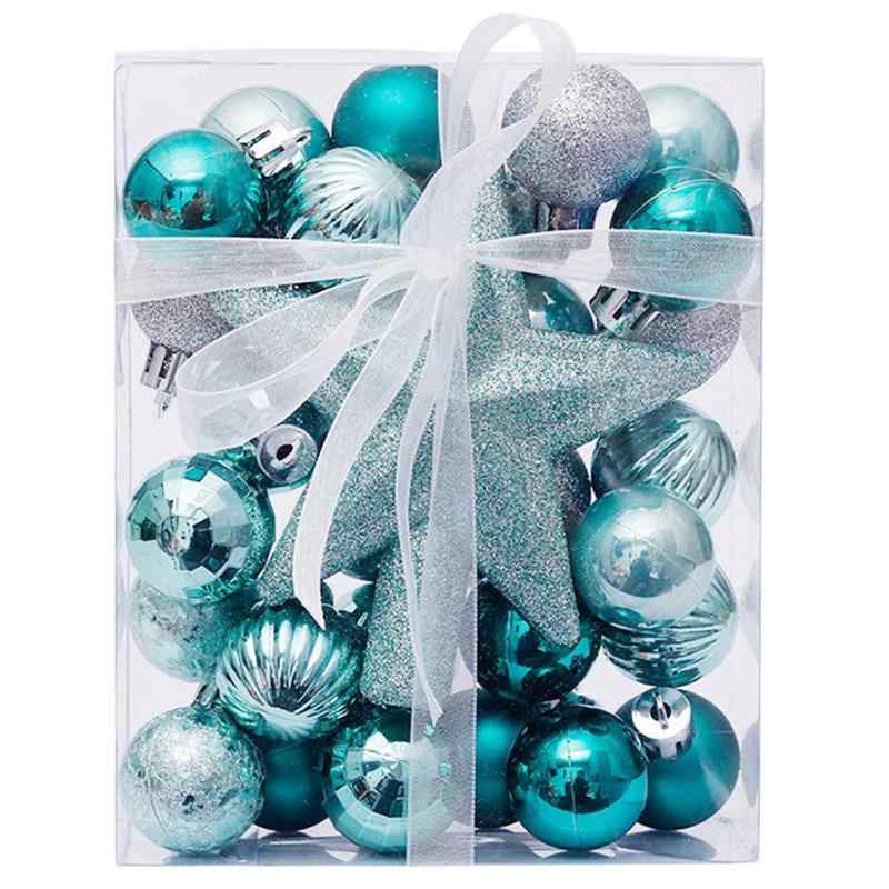 クリスマス 飾り クリスマスツリー ボール オーナメント クリスマス装飾品 クリスマスボール 飾り付け 30個セット 星 ボール クリスマス デコレーション 道具 小物 クリスマスツリー用 パー