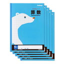 キョクトウ 学習帳 カレッジアニマル 5mm方眼 算数 B5 LP20 5冊 LP2005T