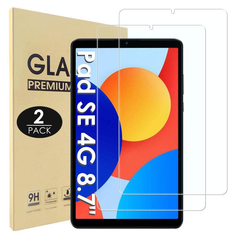 2枚セット Xiaomi Redmi Pad SE 8.7 4G 対応 フィルム 強化ガラス Xiaomi Redmi Pad SE 8.7 対応 ガラスフィルム 液晶保護フィルム タブレット 8.7インチ 保護フィルム [硬度9/飛散防止/高透過率]の商品画像