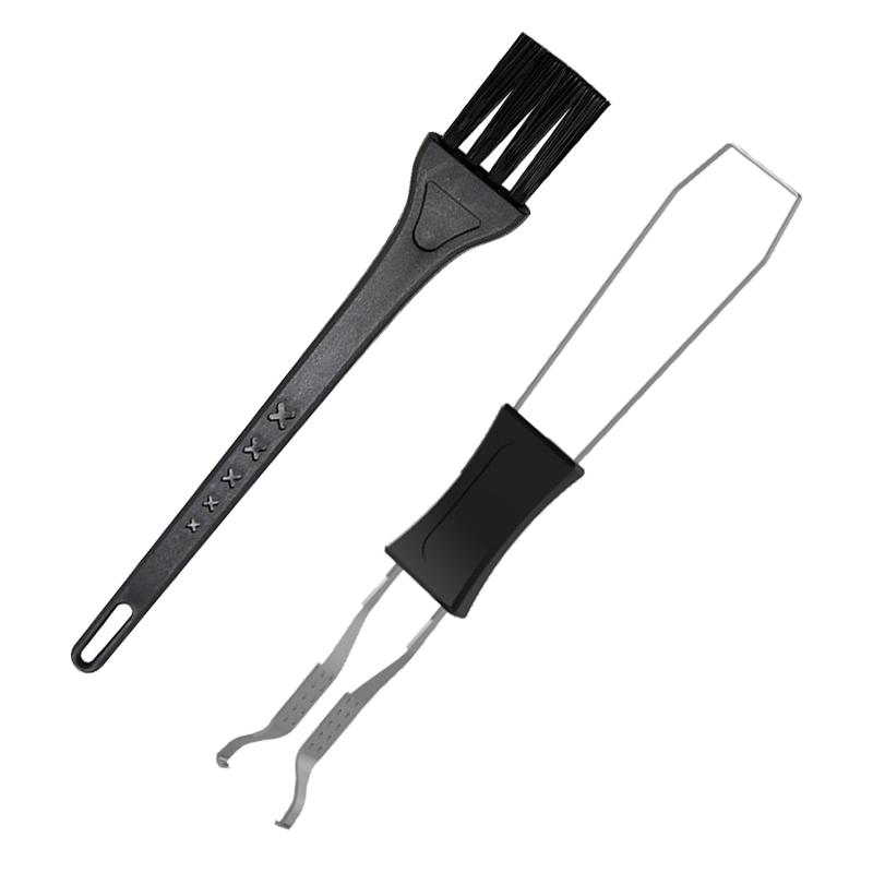 キー引抜工具 メカニカルキーボード 2 in 1 キーキャップ キースイッチ 抜工具 キーボード 除去 ほこりとり 隙間 ブラシ メンテナンス工具