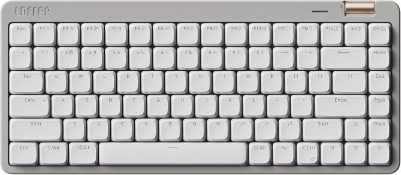 Flow Lite 84キーロープロファイルメカニカルキーボード、75％スワップ可能な充電式ワイヤレスキーボード2.4G無線接続、Bluetooth接続、Windows、Macの有線接続/スペクターリニアキースイッチ 英语