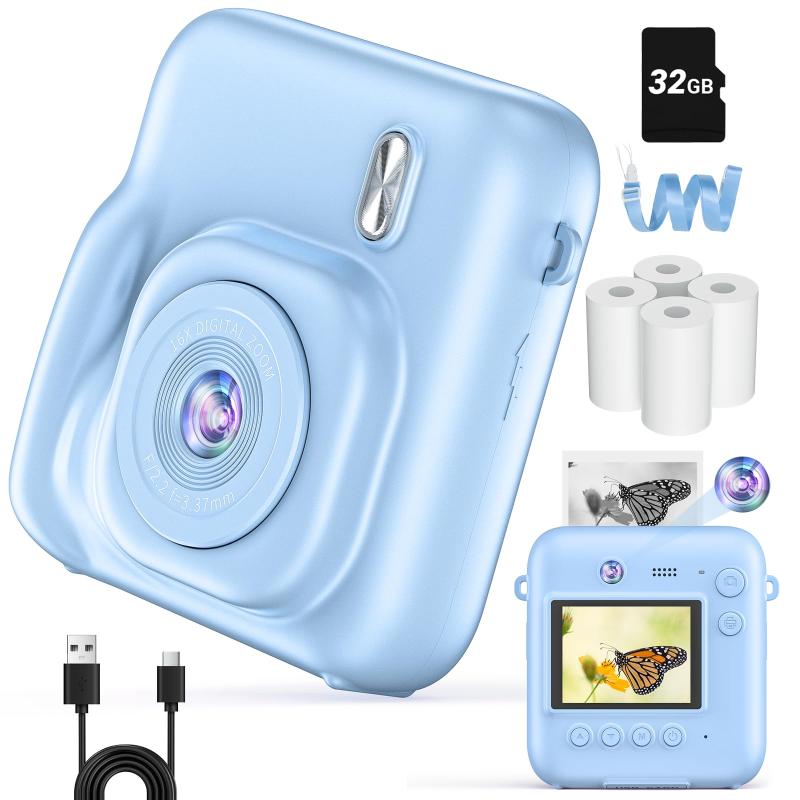 子供用カメラ インスタントデジカメ デジタルカメラ キッズカメラ 子供カメラ デジカメ デジタルカメラ..