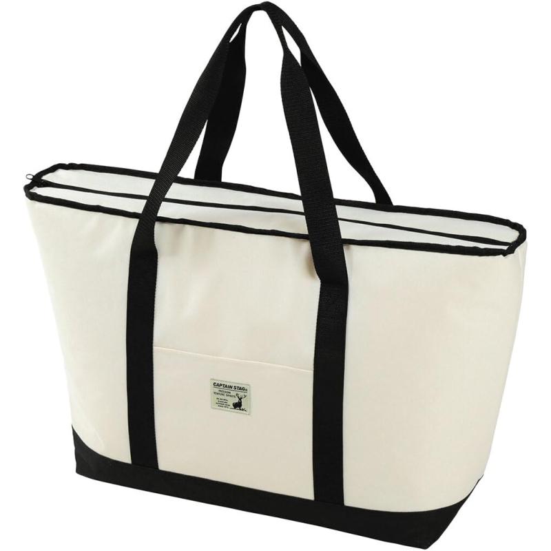 キャプテンスタッグ(CTAIN STAG) 保冷バッグ クーラーバッグ トート型 容量約 ホワイト CSシャルマン