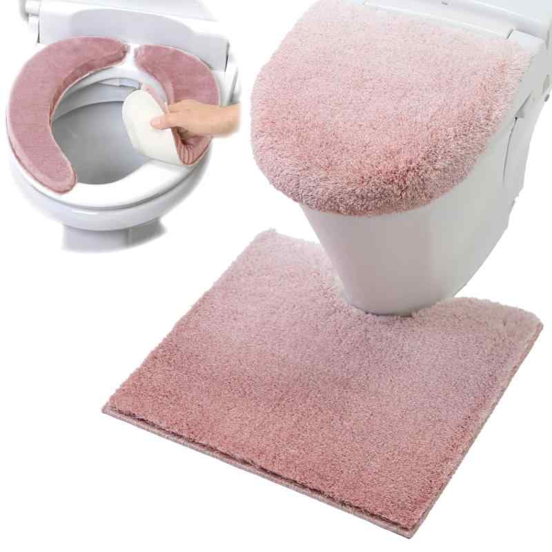 ヨコズナクリエーション トイレタリー (トイレマット&amp;フタカバー&amp;便座カバー 3点セット)