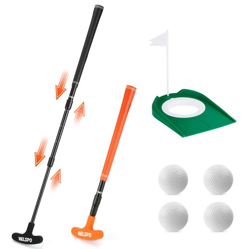 ゴルフパター 男女兼用 双方向パター 練習 右利きと左利き兼用 長さ調節可能ゴルフパター 子供/大人兼..