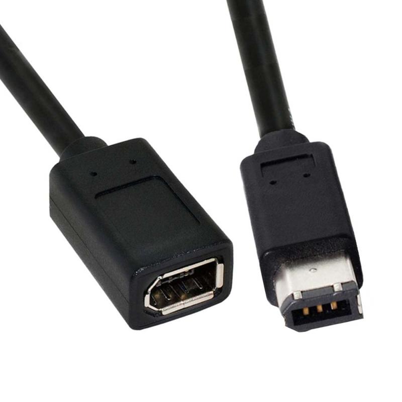 cocoluna31のIEEE 1394 6ピンメスから1394b 9ピンオス Firewire 400~800ケーブル 20cm｜アングル3