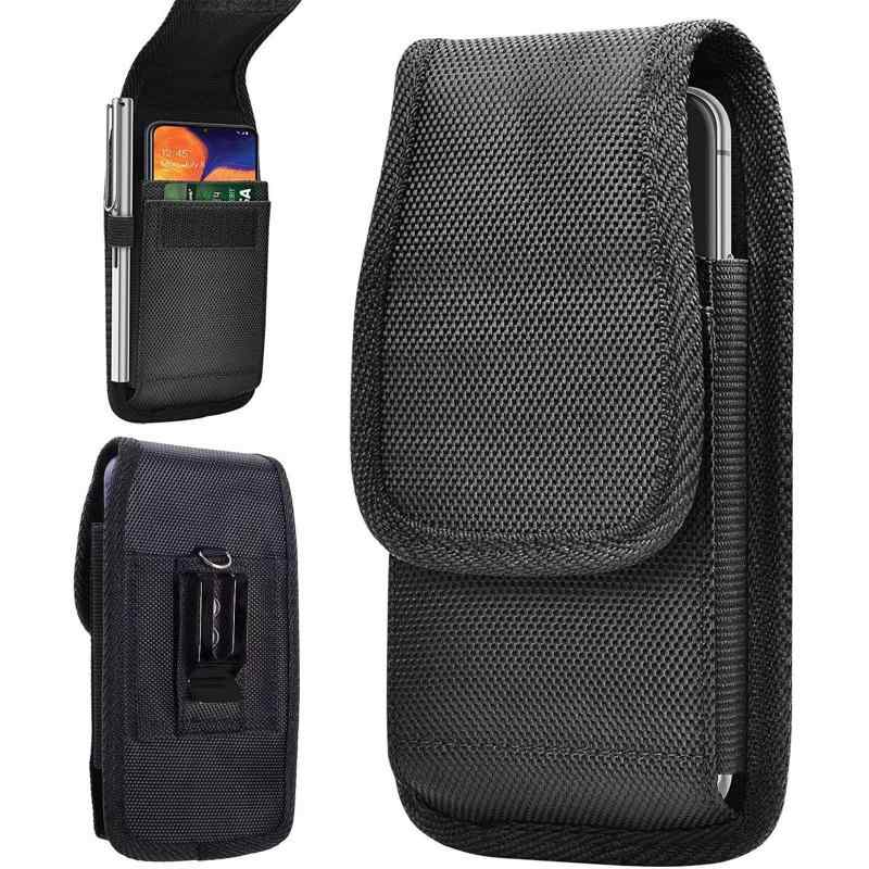 携帯電話ポーチ 縦型 携帯ケース 腰に挟む式 小物収納 レディース/メンズ 兼用 持ち運びに便利 スマホポーチ 商務風 iPhone15/14/13/12/Pr...