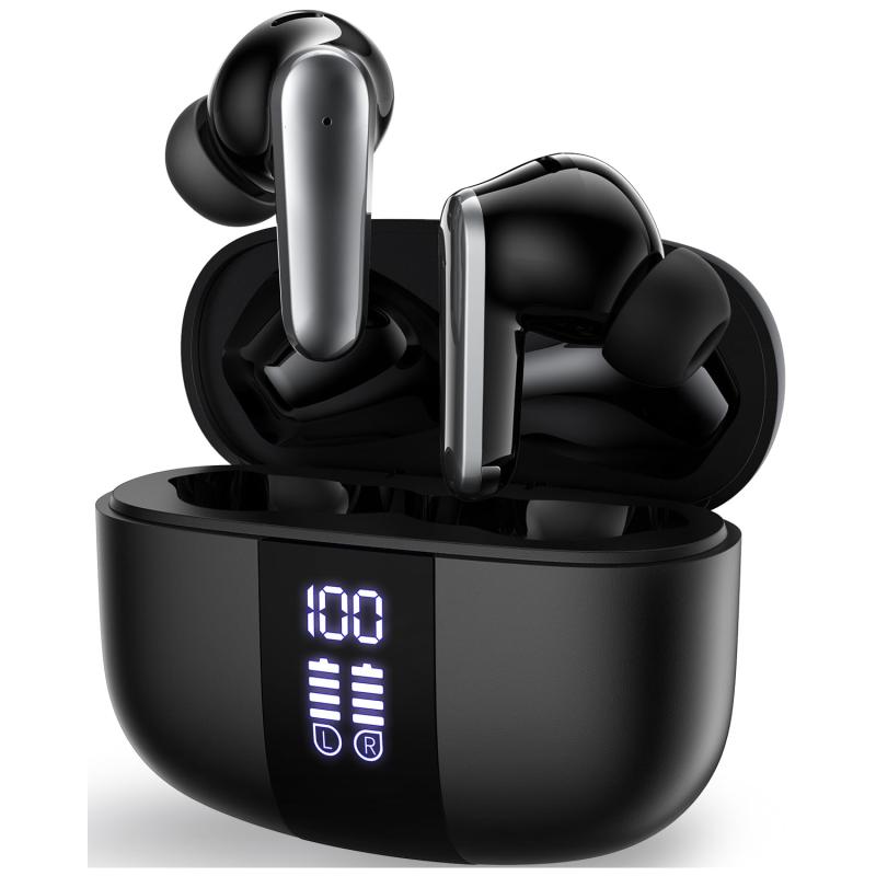 イヤホン bluetooth ワイヤレス 2025最先端bluetooth5.4 ブルートゥース イヤホン ぶるーとゅーす ワイヤレス ノイズキャンセリング LEDディスプレイ 45長時間再生 iFi重低音 E通話 自動ペアリ