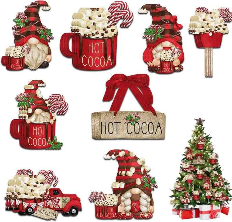 24個セット クリスマスツリー オーナメント 木製 クリスマス 飾り 飾り付け