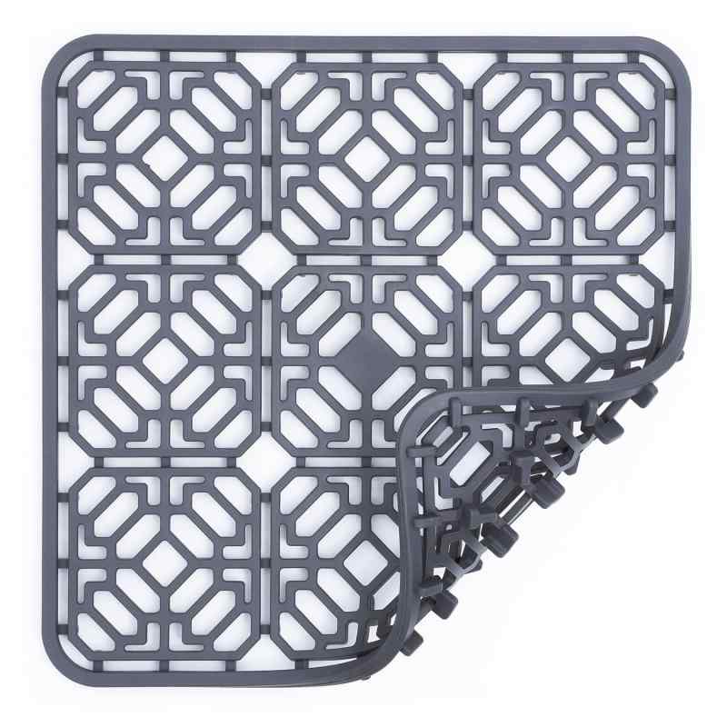 シンク 用 流し 保護 マット シリコーン製 乾燥マット 耐熱マット グレー