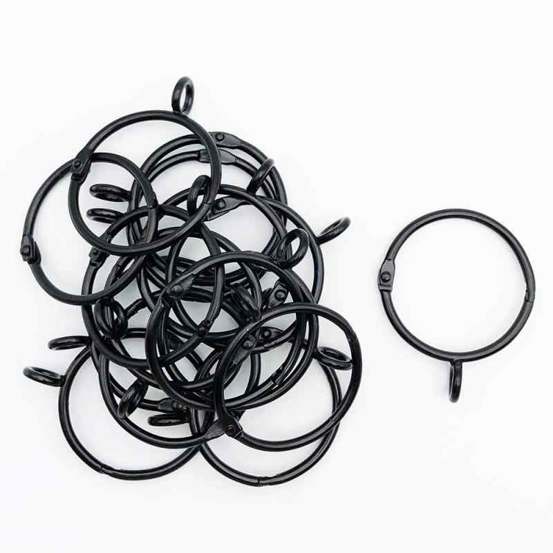 シャワーカーテンリング スライドリング 内径50mm 開口設計 カーテンリングフック 直径30mmまでのポー..