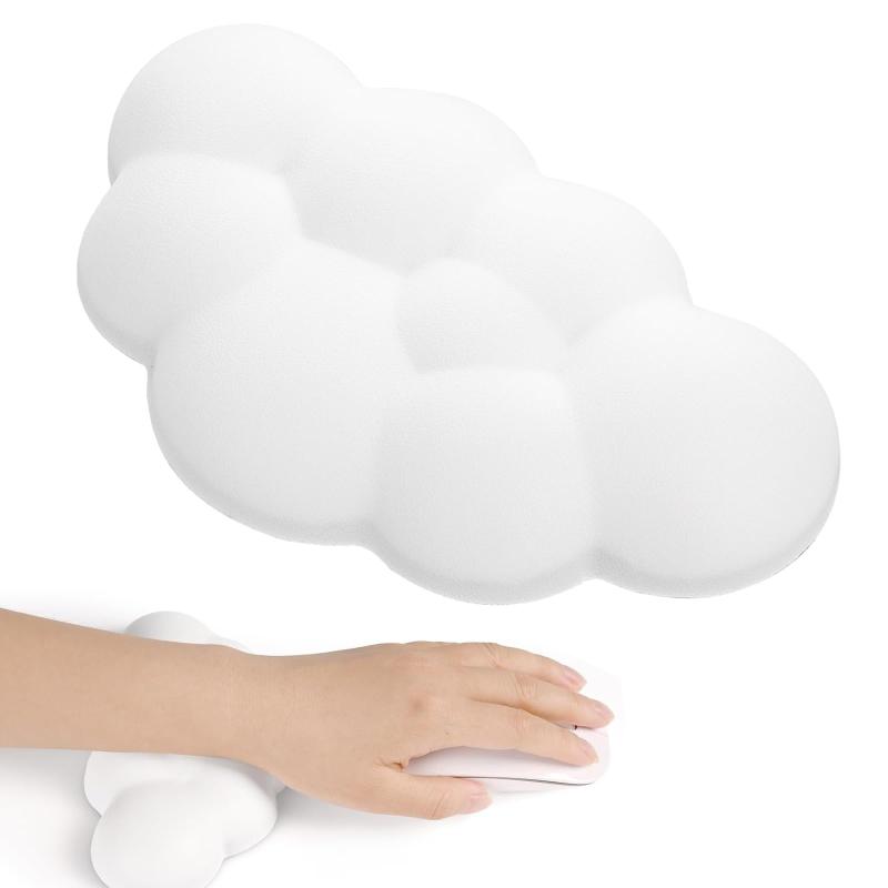 マウス手首クッション マウスリストレスト キーボード クッション雲状手首 パームレスト 人間工学デザ..
