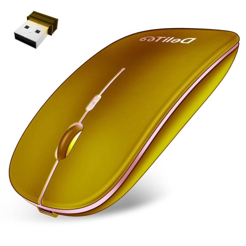 ワイヤレス Bluetooth マウス 極薄型モデル Bluetooth 5.3&2.4Gz マウス 静音 3段階DPI調整(800/1200/1600) 超軽量 Type-C充電 スリープモード 高精度 小型まうす 左右対称 節電 7色LED