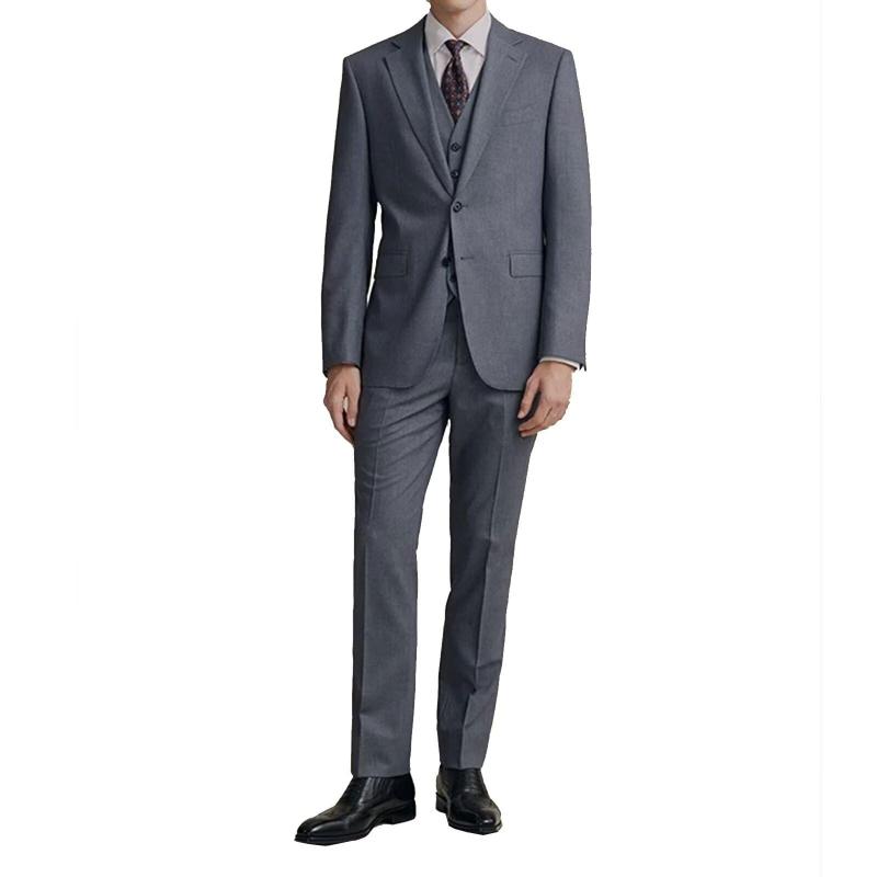 [] スーツ メンズ 上下セット 2点セット 裾上げテープ付 ビジネススーツ セットアップ 礼服 結婚式 フ..