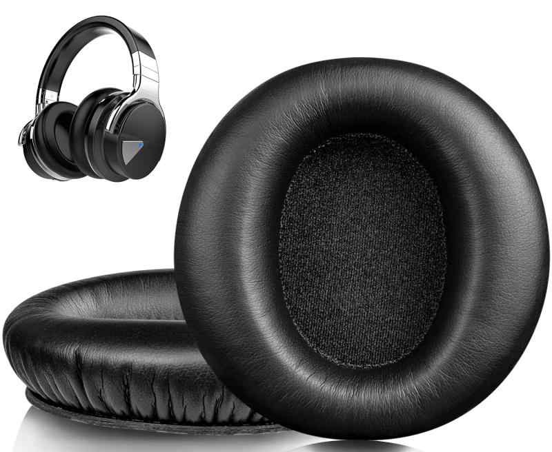イヤーパッド イヤークッション Cowin (Silensys) E7/E7 Pro 用 ヘッドセット パッド (SE7と互換性なし) ソフトプロテインレザー 高密度フォーム 交換 イヤーカップ