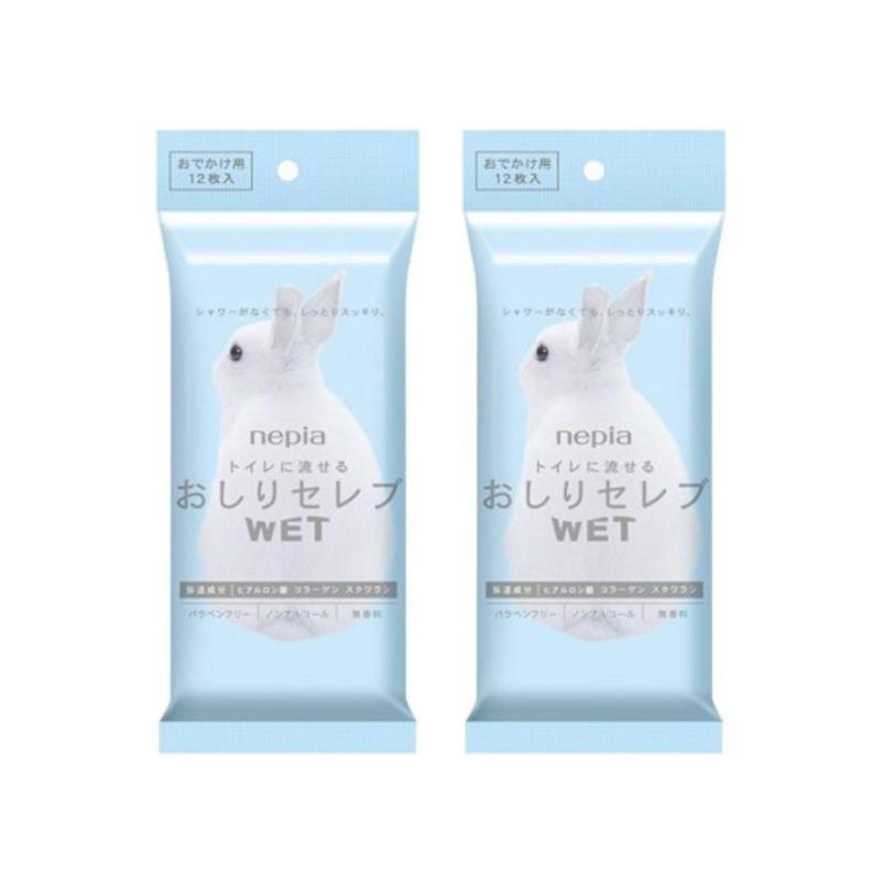 おしりセレブ WET おでかけ用 無香料 12 枚入