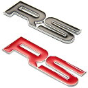 3D メタル 汎用 RS ステッカー レーシング 立体 スポーツ 車 車用 デカール シール かっこいい 文字 ロゴ おしゃれ 英語 バイク CO-RS