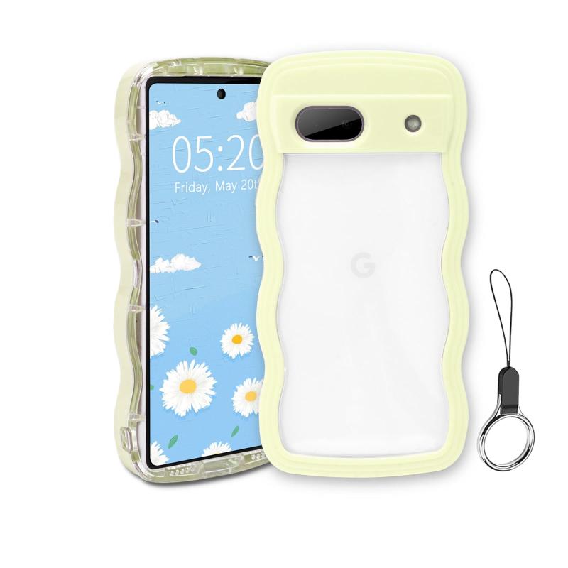 乐天商城 - Google Pixel 8A ケース クリア ウェーブ ピクセル 8A TPU波状フレーム うねうね グーグル ピクセル8A 滑り止め スマホケースウェーブ デザイン 手にフィット 韓国 可愛い 女性用 女子向け 透明 ケ