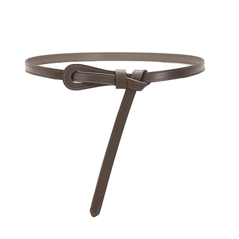 ENLT ベルト 細いベルト レディース 本革 レトロ カジュアル ビジネス シンプル ファッション グレース..