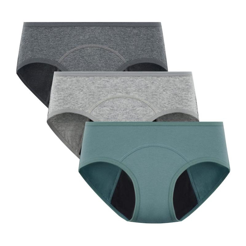 [] ［ポップコー]サニタリーショーツ レディース 生理用ショーツ 女性用 綿 下着 セット 漏れ防止 イン..