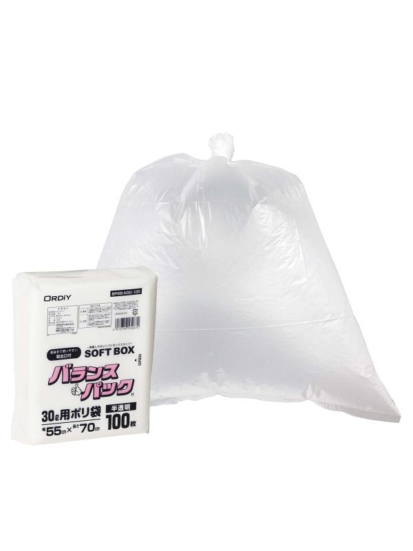 オルディ バランスパック SOFTBOX ごみ袋 半透明 100枚入