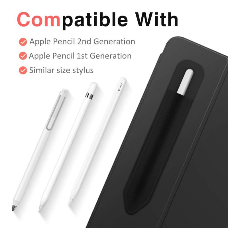 cocoluna31のPencil ケース Apple Pencil カバー 接着シール式 ペンホルダー 貼るタイプ しっかり貼付ける 超薄型 完全保護 カバーに貼付け用 Apple Pencil 第1世代＆第2世代対応…｜アングル2