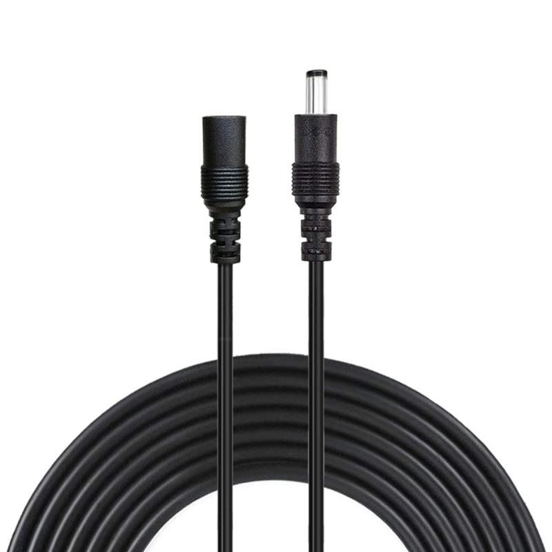 DC延長ケーブル DC/AC電源延長ケーブル 2.1mm x 5.5mm電源アダプタLED带电源线ACケーブル DCアダプタ延長ケーブル ACジャック DCプラグ DCオス - メスコネクタ ケーブル 用LED、Web摄像头、网络