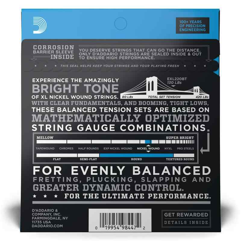 D'Addario ダダリオ ベース弦 ニッケル バランスドテンション Long Scale .040-.09...