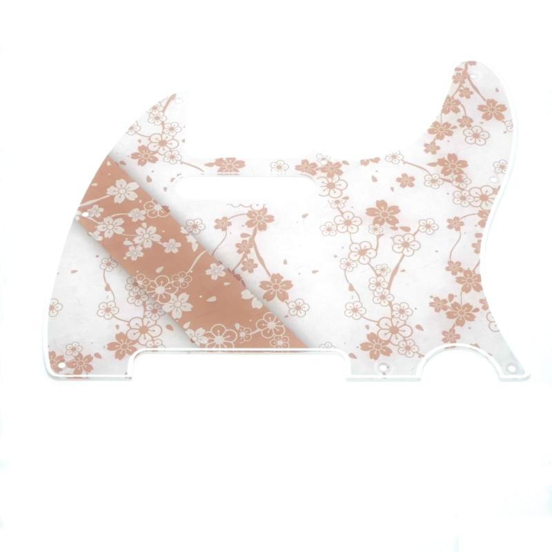 SCORELAY PICKS テレキャスター用ピックガード桜プリントSC-GPL018