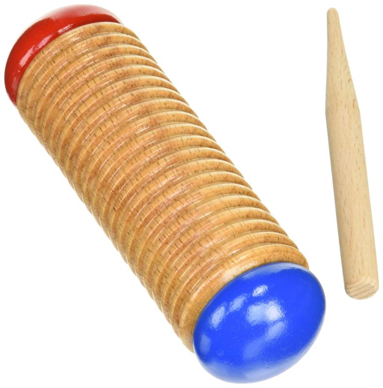 KC ウッドギロシェイカー Wood Guiro Shaker OP-S01 (ウッドスクレーパー付き)