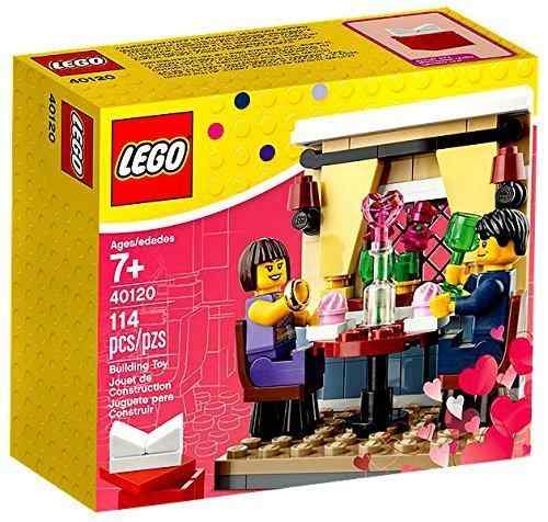 レゴ (LEGO) バレンタインディナー 40120 パッケージには組み立てに必要な部品が入っています。