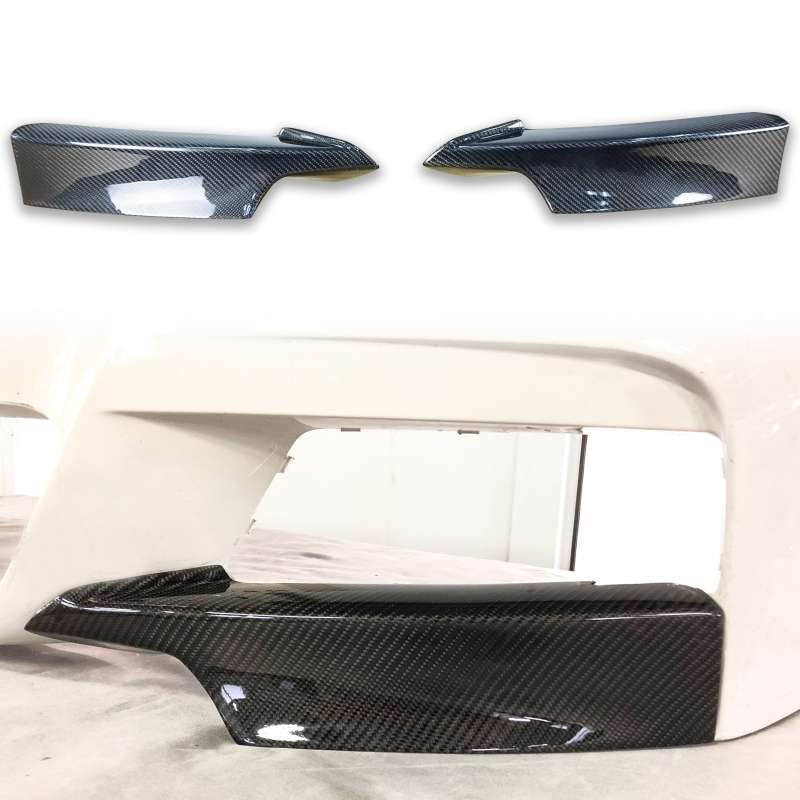 樂天商城 - BMW用 3シリーズ F30 F31 Mスポーツバンパー用 カーボン フロント スプリッター 左右セット FRP製 2013-2019 P【___OCS】