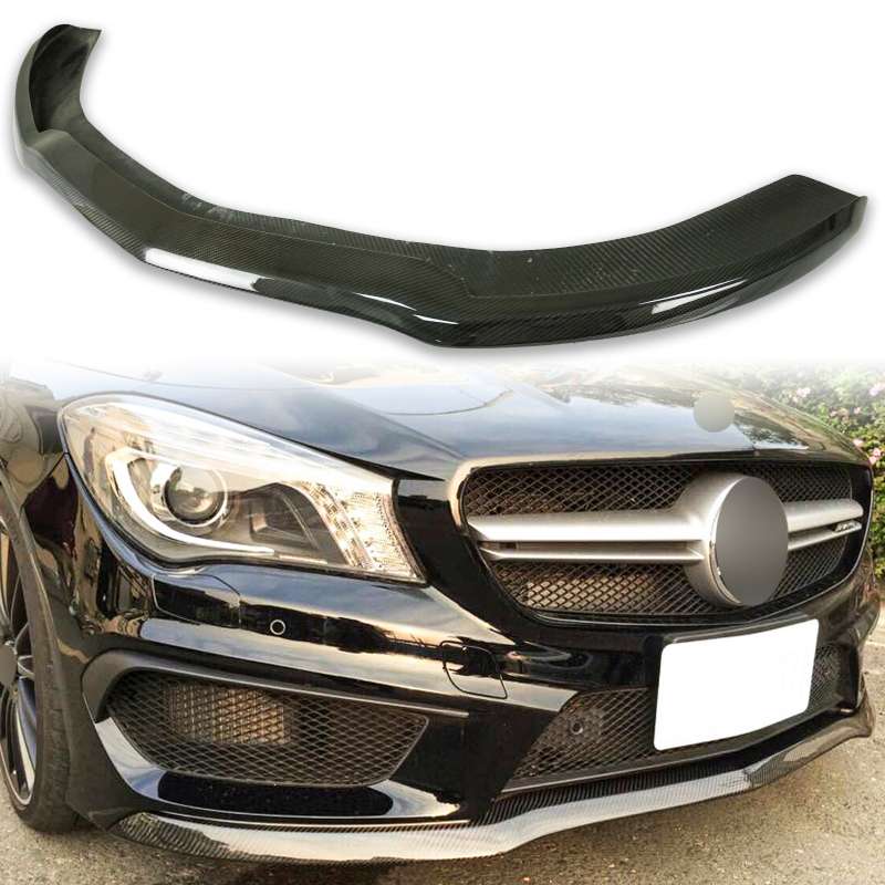 樂天商城 - メルセデスベンツ用 CLAクラス C117 CLA180 CLA250 前期 AMGスポーツパッケージ用 ドライカーボン フロントバンパーカバー 2013-2017【___OCS】