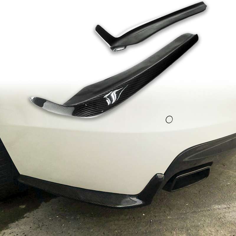 BMW用 5シリーズ F10 Mスポーツ用 カーボン リア アンダー スプリッター FRP製 2010-2016【___OCS】