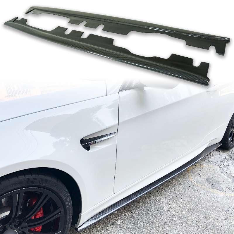 BMW用 E92 E93 M3 カーボン サイドエクステンションスポイラー 左右セット 2PCS 2007-2014 EX