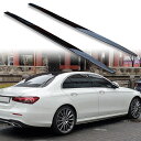 FYRALIP サイドエクステンション スポイラー アンダーフラップ メルセデスベンツ用 Eクラス W213 セダン 後期 AMGライン用 2021-2023 PU製 左右セット 艶あり黒 ブラック塗装