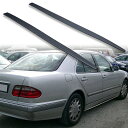 FYRALIP サイドエクステンション スポイラー アンダーフラップ メルセデスベンツ用 Eクラス W210 セダン用 1995-2003 PU製 左右セット 艶消し黒 マットブラック塗装