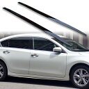 FYRALIP サイドエクステンション スポイラー アンダーフラップ 日産用 ティアナ 3代目 2013-2019 PU製 左右セット 艶あり黒 ブラック塗装